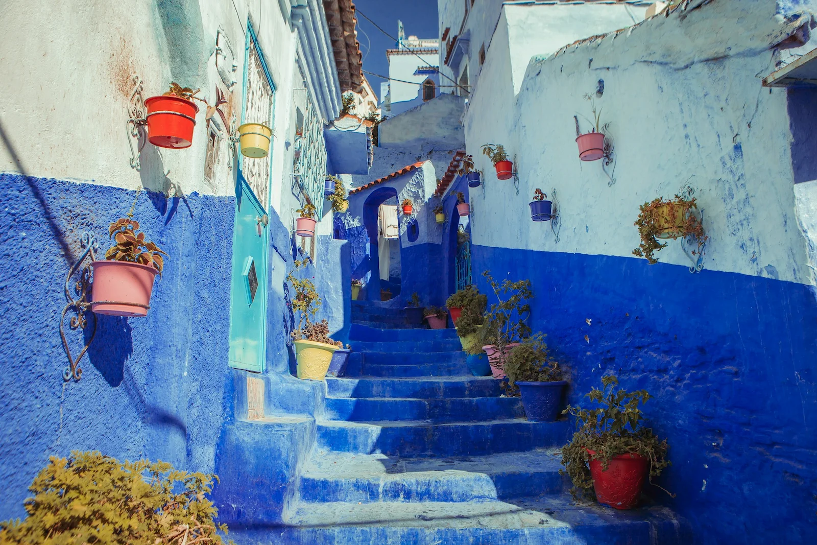 Blue streets of Chefchaouen on a 6 Days Tour from Casablanca