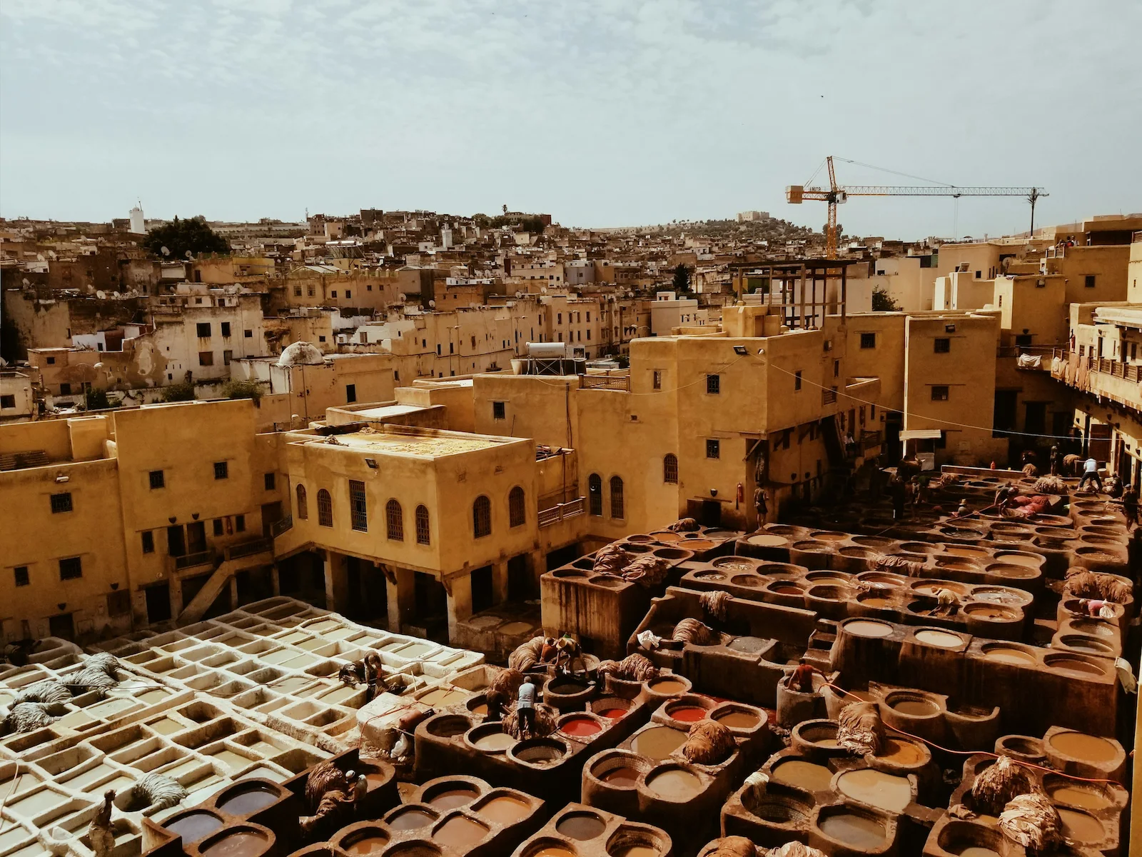 Chouara Tanneries in Fes on an 8 Days Tour from Casablanca